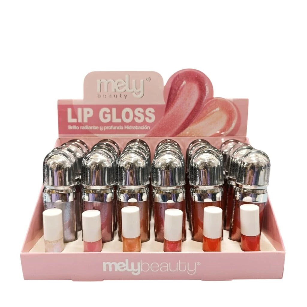 Lip Gloss con Glitter Mely Beauty