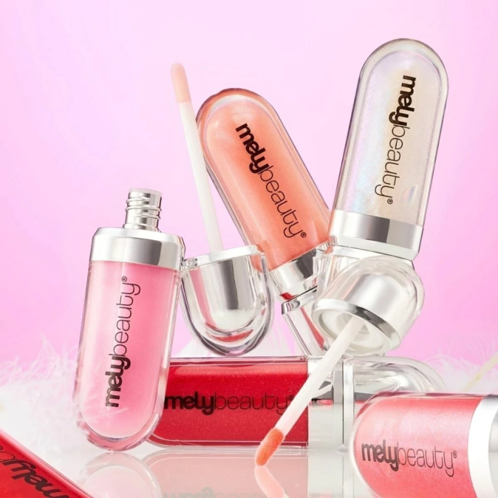 Lip Gloss con Glitter Mely Beauty