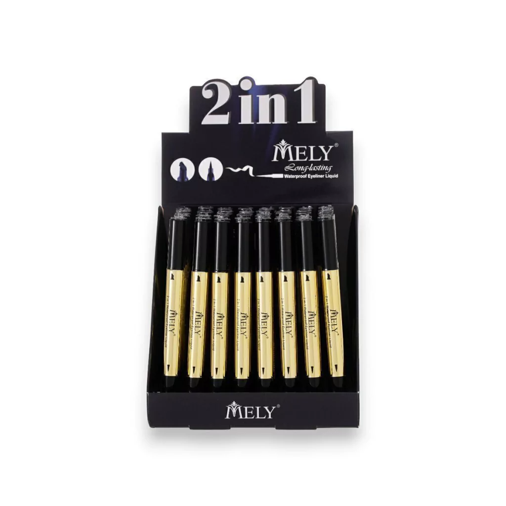 Delineador 2en1 Waterproof Mely